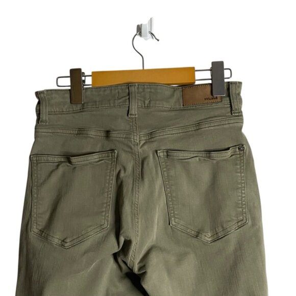 Mavi Women's Olive Green Sheila High Rise Straight Leg Crop Denim Jean - Picture 6 of 7